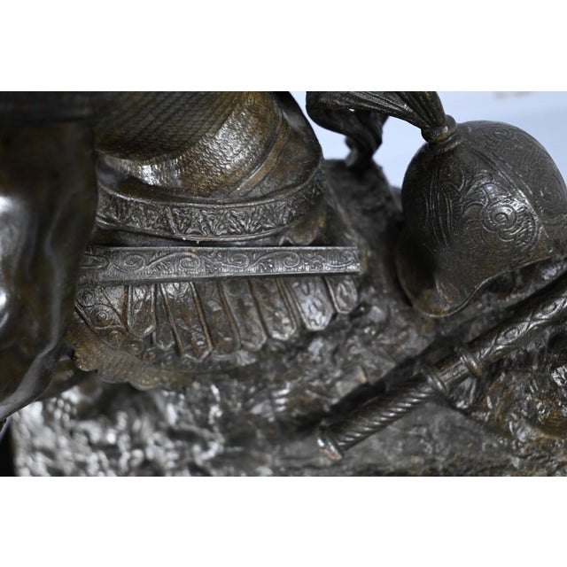 Marble and Bronze Terminal Pendulum from Viel & Delrue For Sale - Image 17 of 18