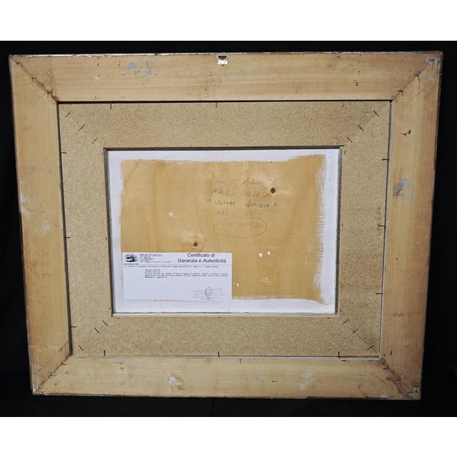 Walter Piacesi, Latest News, 2002, Oil on Board For Sale - Image 11 of 17