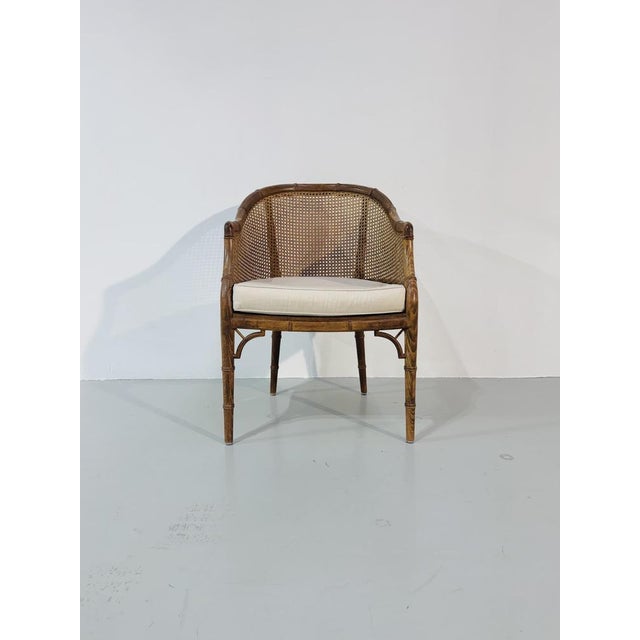 Vintage French Wicker Chair, 1980s For Sale - Image 4 of 13