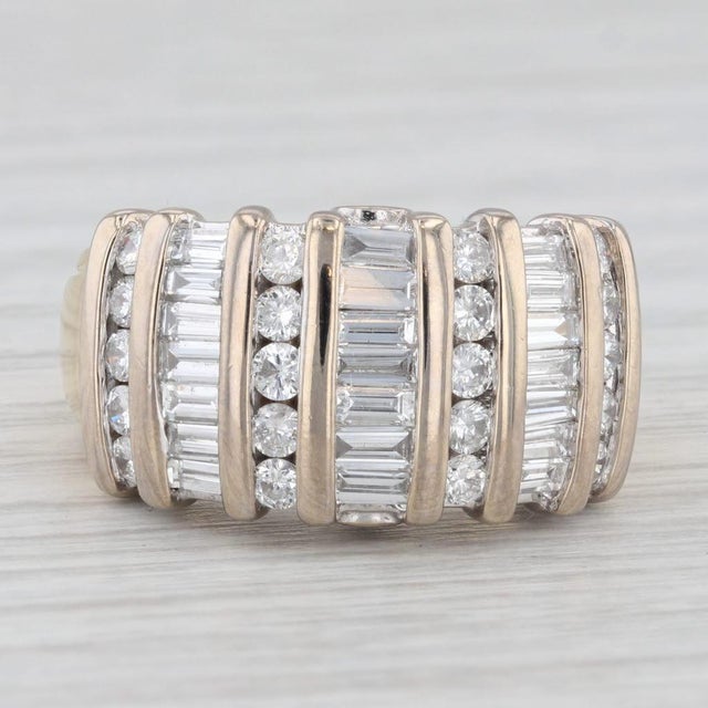1.34ctw Baguette Diamond Ring 18k Yellow Gold Size 5.25-5.5 For Sale In Greensboro - Image 6 of 8