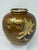 Mid 20th Century Japanese Mixed Metal Floral Vase, Gold Aventurine Ground, Signed, 8” For Sale - Image 9 of 12