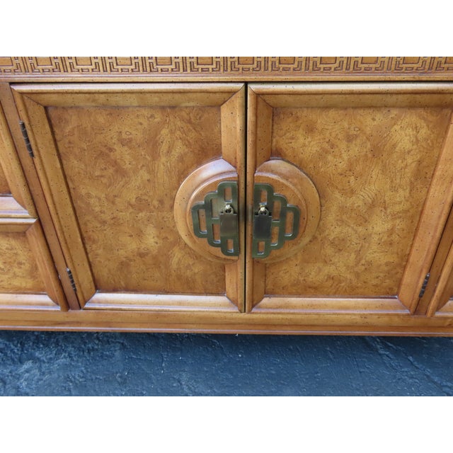 Henry Link Henry Link Mandarin Hollywood Regency Long Dresser Sideboard Media Cabinet 6407 For Sale - Image 4 of 16