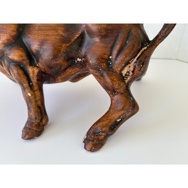 Vintage Mid-Century Ceramic Matador & Bull Figurine Set, Spanish Bullfighting Scene, Usa For Sale - Image 11 of 11