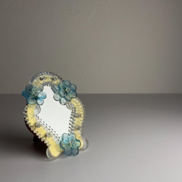 Blue Murano Glass Mirror, Italy, 1950s For Sale - Image 8 of 18