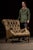 Classic leather Sleepy Hollow chair characterized by its deep, low-slung seat, pronounced recline, and enveloping, high...