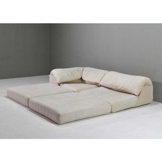 Wood Super Lounge Sofa by Hans Hopfer for Roche Bobois, France, 1970s, Set of 6 For Sale - Image 7 of 18