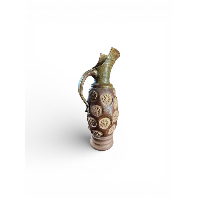 Carstens Tönnieshof Mid-Century Modern Carstens Tönnieshof Brown Ceramic Vase, 1960s For Sale - Image 4 of 5