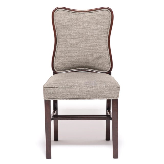 Art Deco Set of Four Shanghai Art Deco Dining Chairs, C. 1920 For Sale - Image 3 of 7