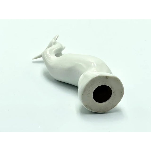 Porcelain Heron Figurine from Royal Dux, 1960s For Sale - Image 4 of 7