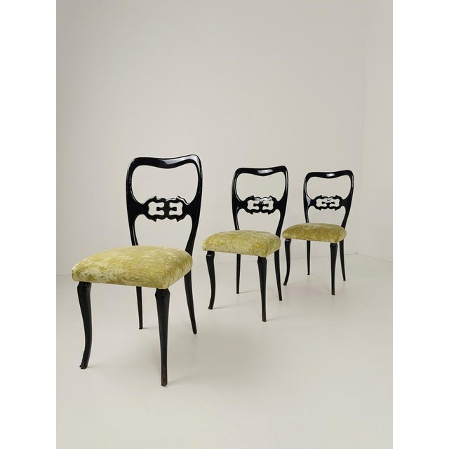 Mid-Century Italian Chinese Chippendale Style Lacquered Chairs, 1950s, Set of 6 For Sale - Image 18 of 18