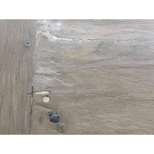 Tan 18th C. French Carved Buffet With Distressed Painted Finish For Sale - Image 8 of 18