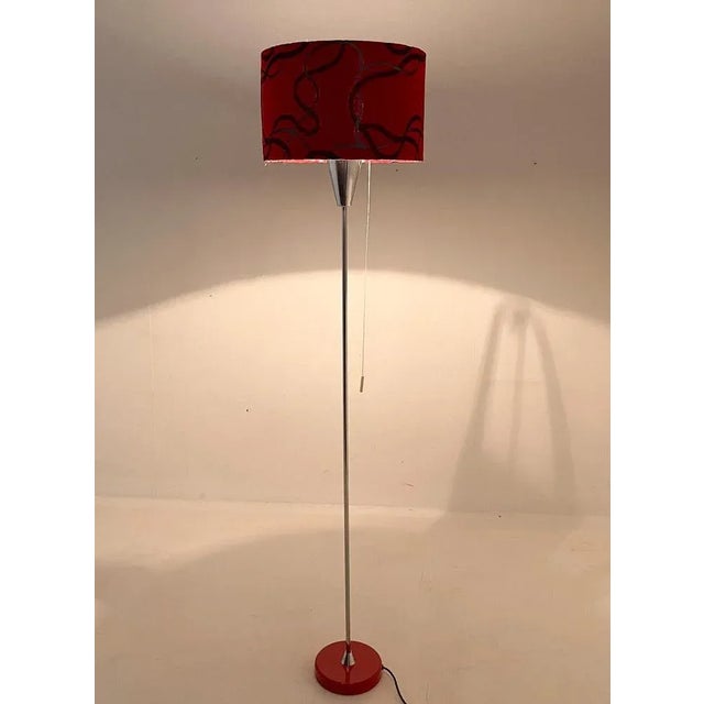 Mid-Century Chrome Floor Lamp, Former Czechoslovakia, 1970s For Sale - Image 3 of 12