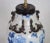 Mid 19th Century Chinese Antique Blue and White Vase Table Lamp in the Middle of the 19th Century For Sale - Image 5 of 9