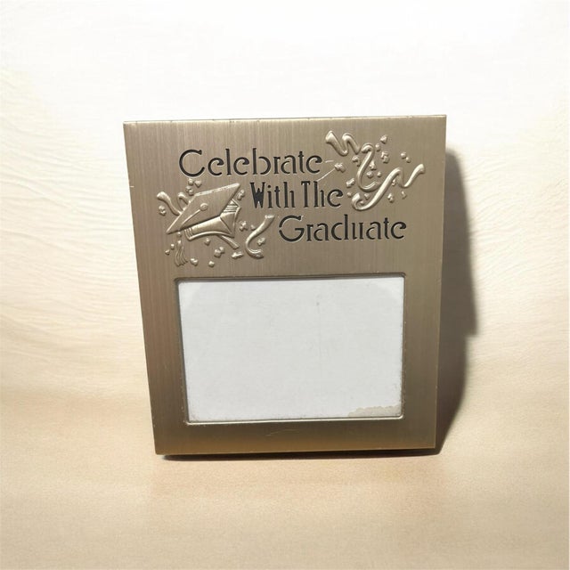 picture frame from 1990 mint condition metal and glass