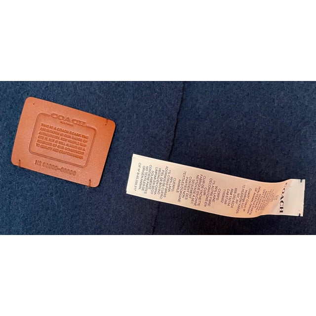 Coach Coach Wool Check Scarf Throw - For Sale - Image 4 of 4