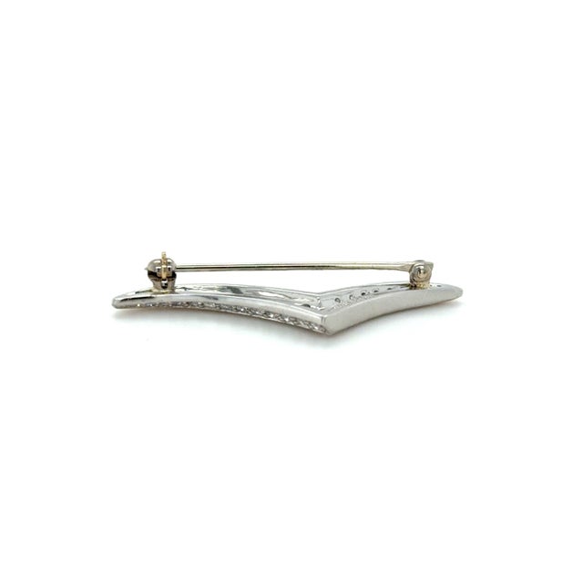 Tiffany and Co. Tiffany & Co. Vintage Diamond Seagull Brooch, Platinum For Sale - Image 4 of 6
