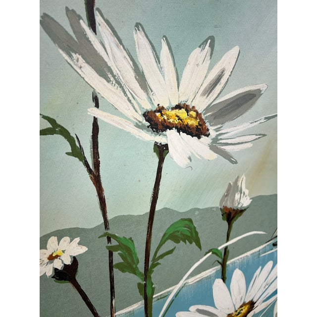 Mid-Century Modern Mid-Century Modern Floral and Nautical Painting For Sale - Image 3 of 6