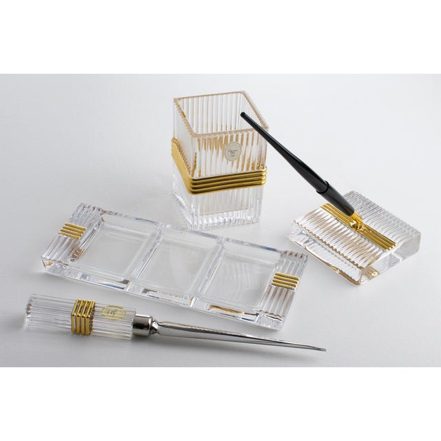 Christian Dior Paris Crystal Desk Accessory Pen Holder For Sale - Image 16 of 16