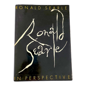 1980s 1st Edition Art Book, "Ronald Searle in Perspective"
