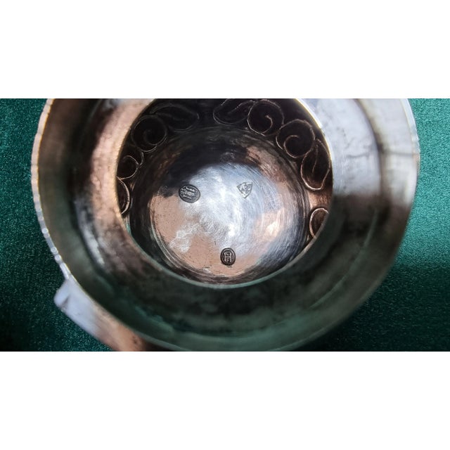 Antique Danish 830 Silver Writing Implement Set by Christian F. Heise for HCF, Set of 2 For Sale - Image 16 of 18