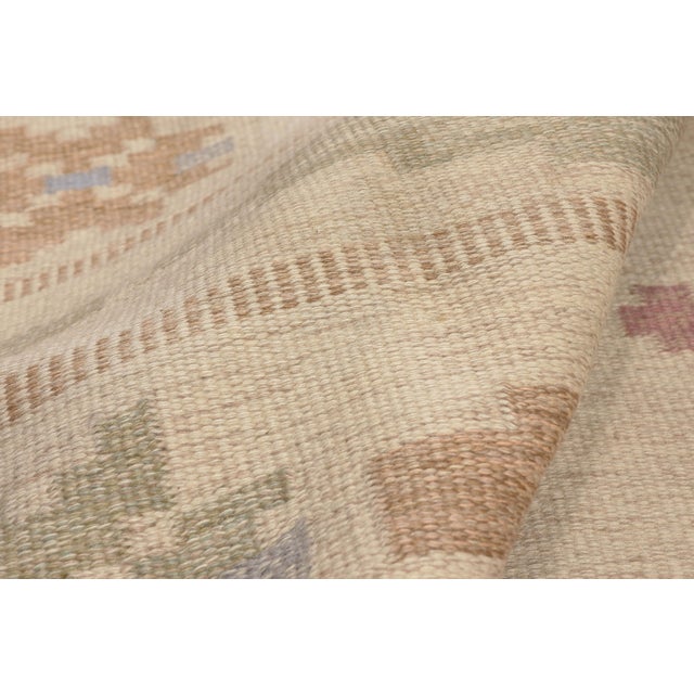 Textile Vintage Swedish Rollakan Rug, 04'06 X 06'07 For Sale - Image 7 of 11