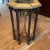 Hollywood Regency Neoclassical Tooled Leather and Glass Top Console Table For Sale - Image 3 of 9