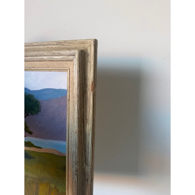 1980s Vintage Impressionist Landscape Oil on Canvas Painting, Wood Framed For Sale - Image 11 of 12
