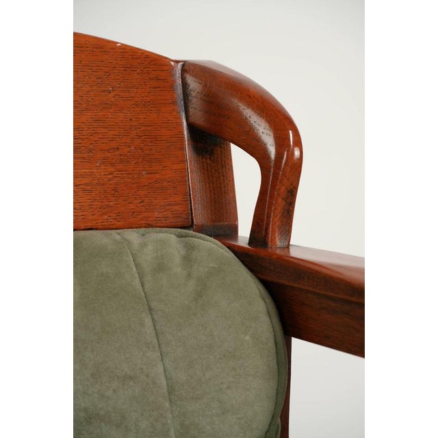 Art Nouveau Dining Chairs with Suede Upholstery from Schuitema, Set of 8 For Sale - Image 13 of 18