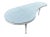 Glass White Gesso Coffee Table With Antique Mirror Top For Sale - Image 7 of 7