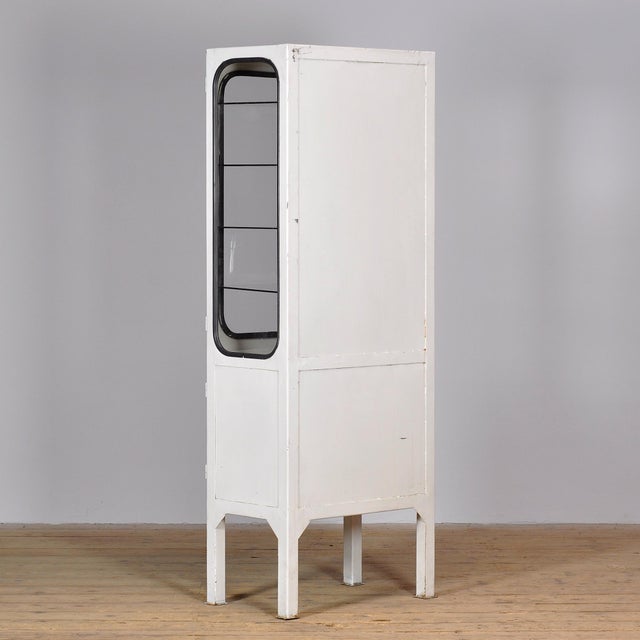 Vintage Glass and Iron Medical Cabinet, 1970s For Sale - Image 9 of 10