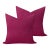 Velvet in Hot Pink Pillows - A Pair For Sale