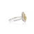 Metal Transitional 1ct Yellow Diamond Double Halo 18k Gold Pear Engagement Ring Size 4 For Sale - Image 7 of 18