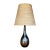 1960s Mid-Century Modern Lotte and Gunnar Bostlund Danish Brown Ceramic Table Lamp For Sale