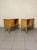 Italian Bedside Tables in Maple Burl and Marbled Glass, 1960s, Set of 2 For Sale - Image 14 of 18