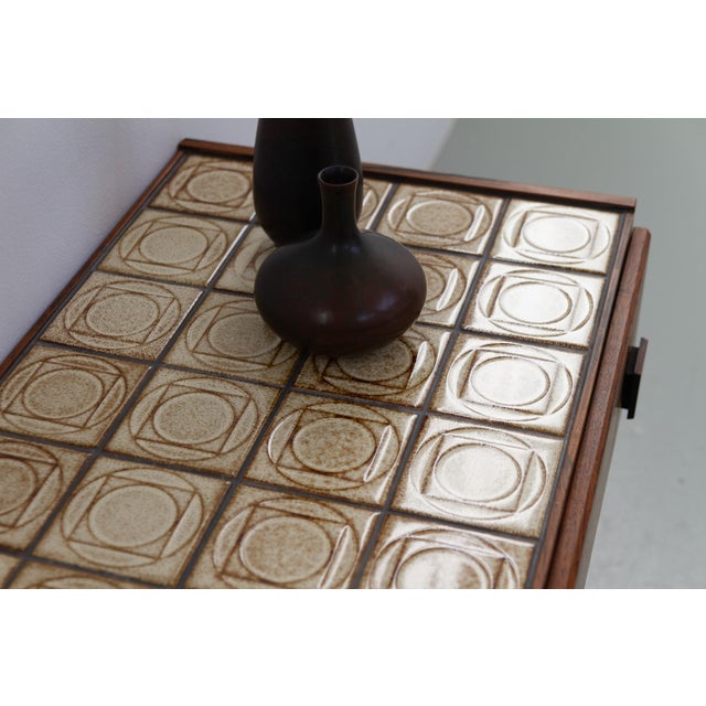 Danish Modern Rosewood and Tile Hallway Dresser, 1960s For Sale - Image 15 of 16