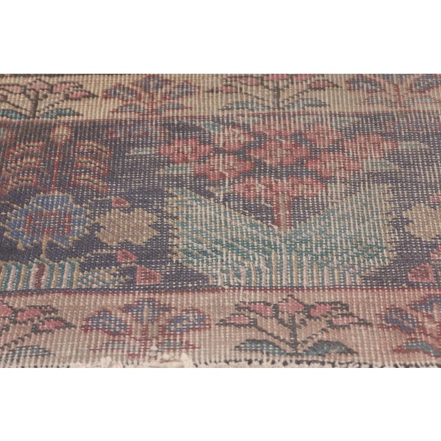Mid 20th Century Mid 20th Century Rustic Vintage Persian Tabriz Rug - 08'09 X 10'09 For Sale - Image 5 of 9