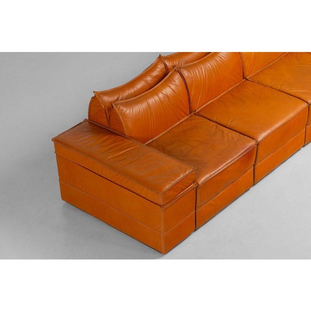 Sofa by Alberto Colombi and Gian Paolo Guzzetti Bonzo, 1975, Set of 7 For Sale - Image 3 of 18