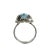 Vintage Sterling & Blue Topaz Ring Mexico 1960s, Size 9.75 For Sale In Orlando - Image 6 of 7