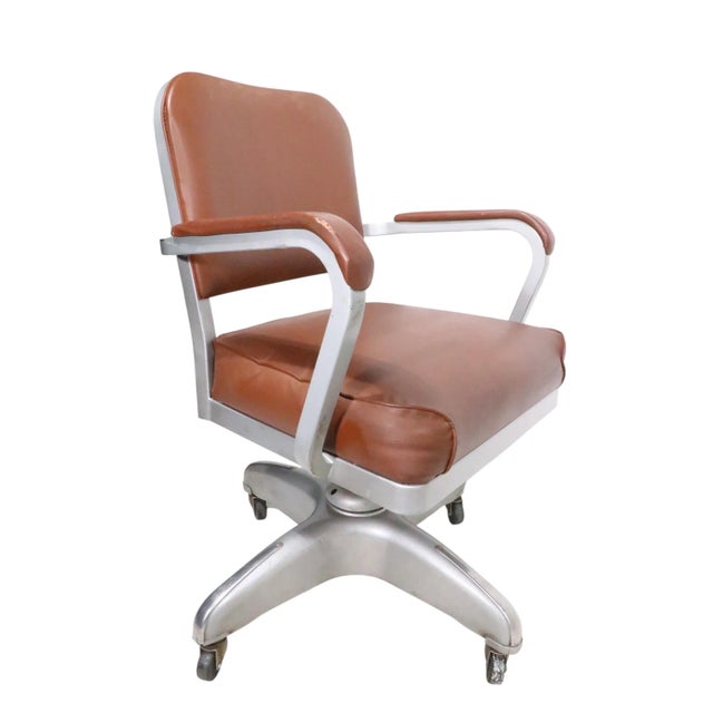 Mid 20th Century Industrial Mid 20th Century Swivel Tilt Office Desk Chair by Cole For Sale - Image 5 of 13