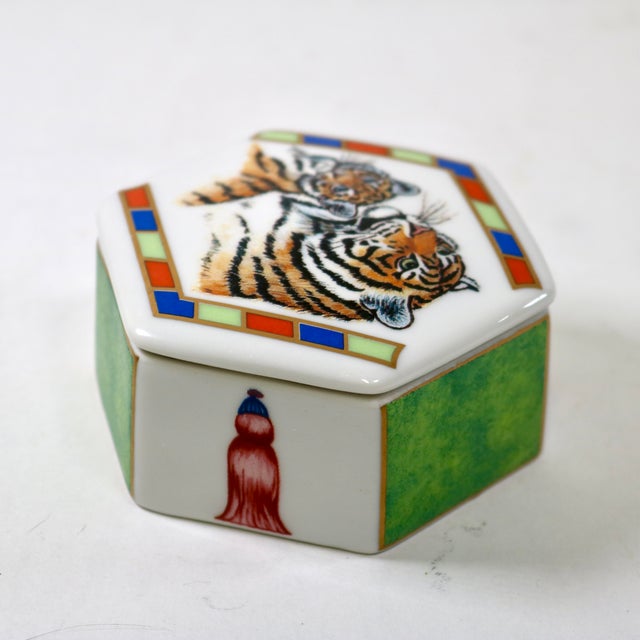 Lynn Chase Tiger Raj Boxes-Set of 3 For Sale In Cincinnati - Image 6 of 9