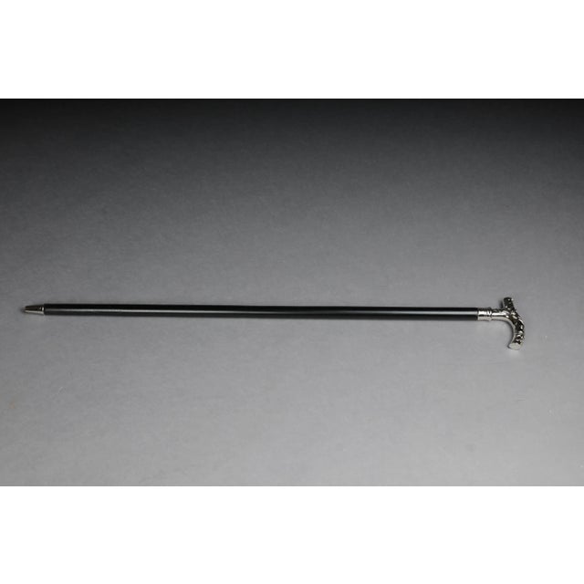 Vintage Art Nouveau Walking Stick in Bronze For Sale - Image 10 of 11