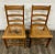 Traditional Vintage Colonial Style Ladderback Cane Seat Dining Chairs - Pair For Sale - Image 3 of 6