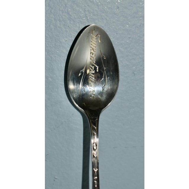 Vintage Sterling Silver Traditional Style Child's Spoon For Sale In Philadelphia - Image 6 of 10