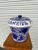 Deruta 1960s Cherry Jar Vintage Large Ceramic / Blue & White & Ladle -2 For Sale - Image 4 of 9