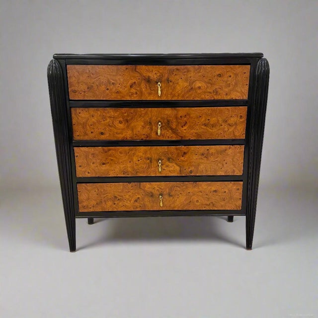 1930s Art Deco Small Chest of Drawers For Sale - Image 4 of 12