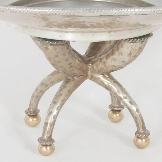 Silver Modern Silver and Brass Bowl For Sale - Image 8 of 9