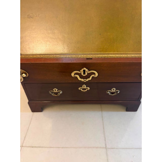 Antique George II Mahogany Chest of Drawers with Fitted Writing Desk, 1750 For Sale - Image 16 of 18