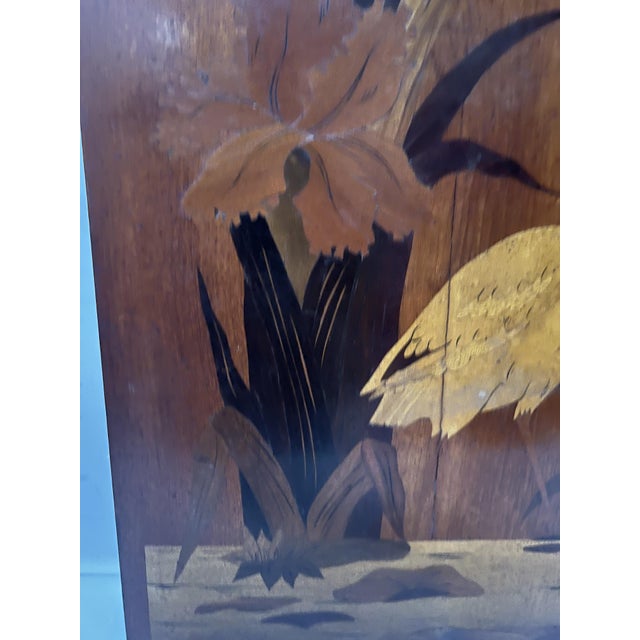 Art Nouveau Marquetry Panels, 1890s, Set of 2 For Sale - Image 6 of 18