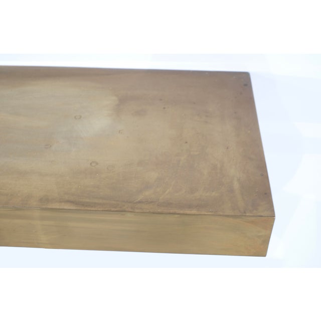 Small Console in Brass, Italy, 1960s For Sale - Image 6 of 7