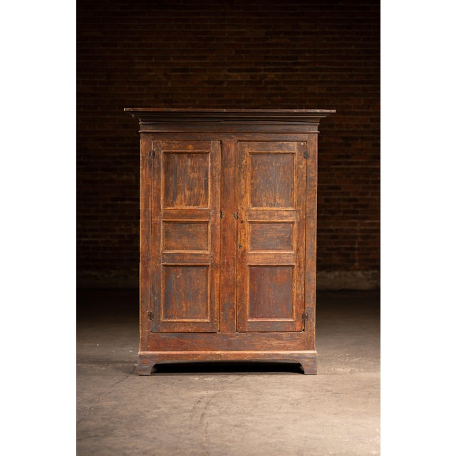 Victorian Mid-19th Century Painted Pine Cupboard For Sale - Image 3 of 17